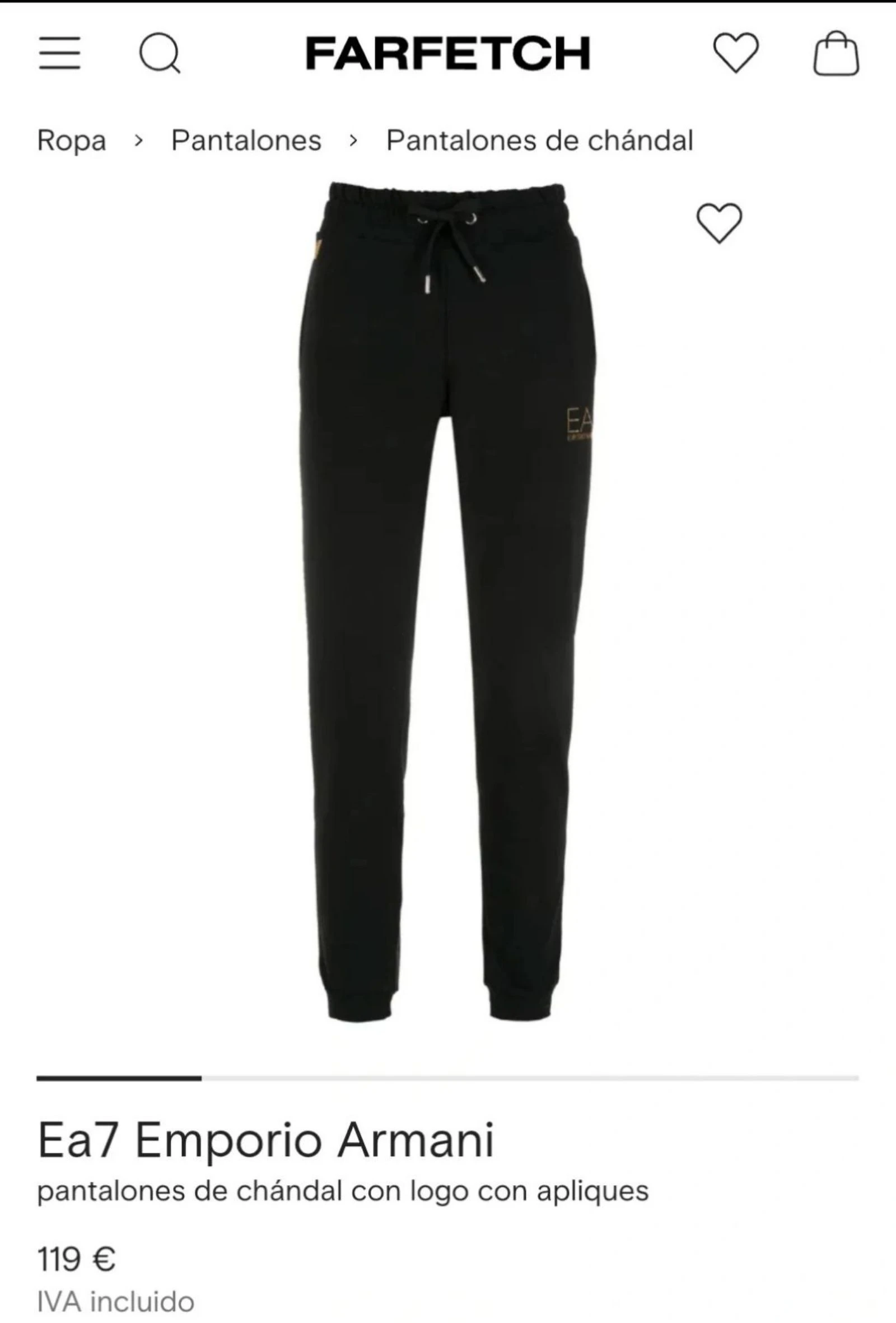 Pantalones de chándal EA7 Emporio Armani – Modelo Core Identity – photo 9